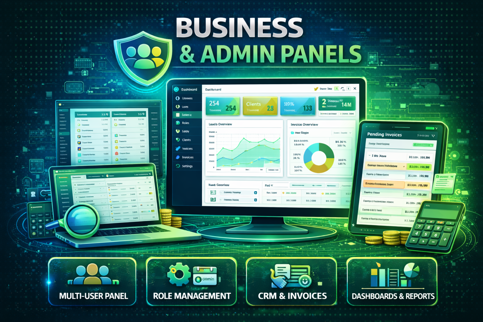 Business & Admin Panels
